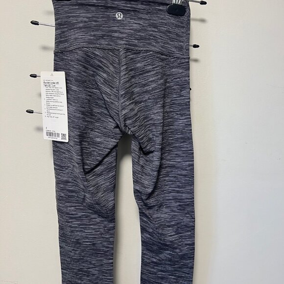Lululemon Wunder Under High Rise  Tight, Size 2, Grey, White and Black - Picture 3 of 3